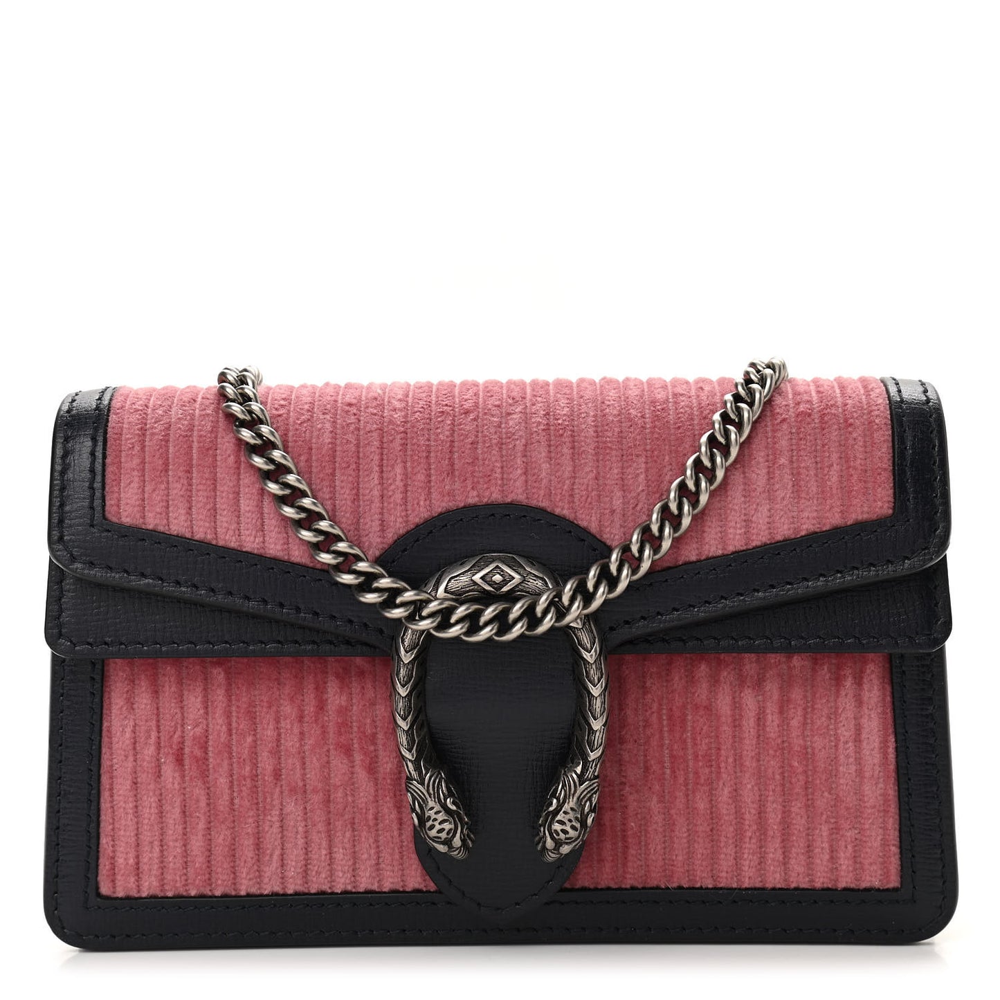 Lanzo Stretch Cord Azalea Calfskin Super Mini Dionysus Shoulder Bag Pink Blue