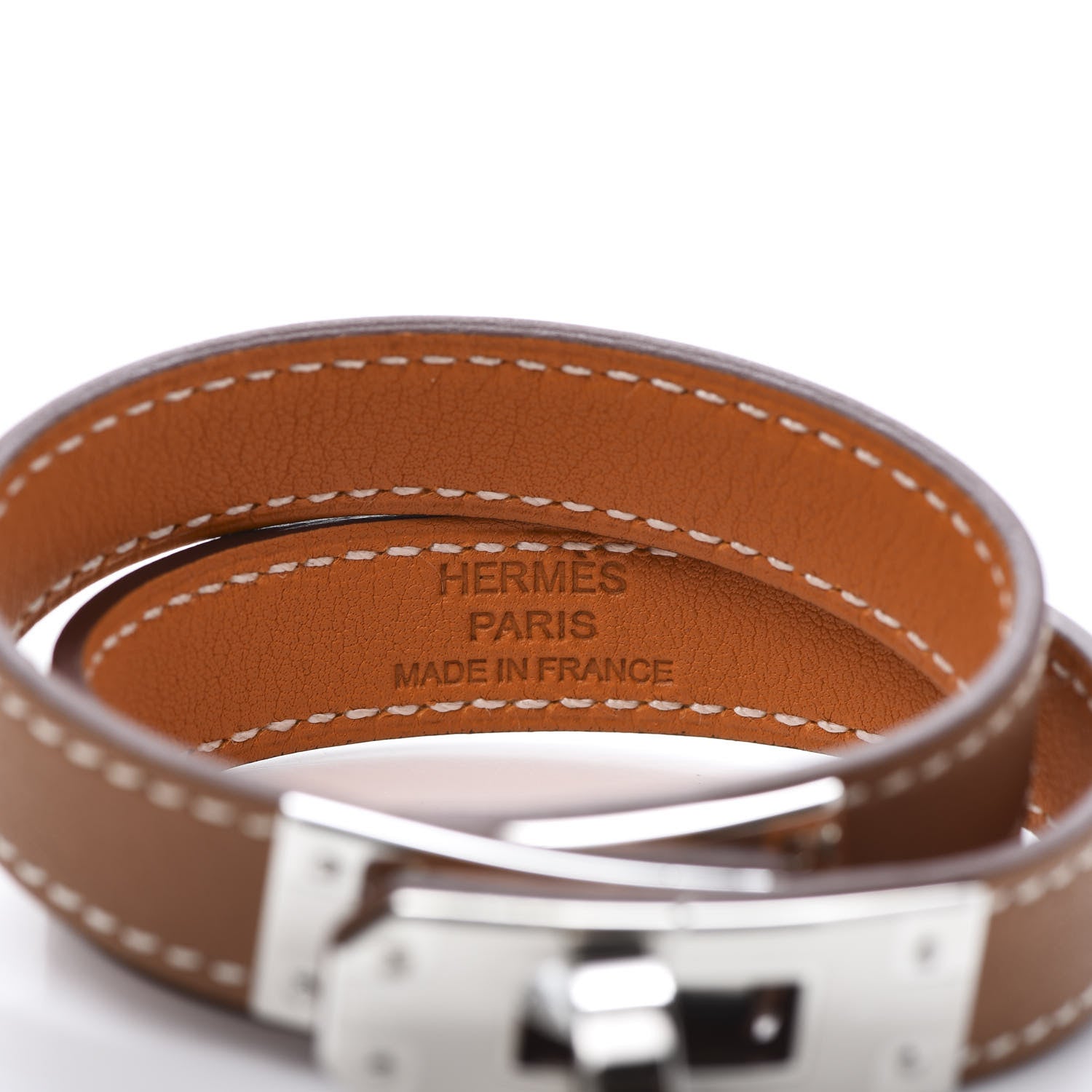 Hermes Swift Kelly Double Tour Bracelet T1 Gold 4 of 6