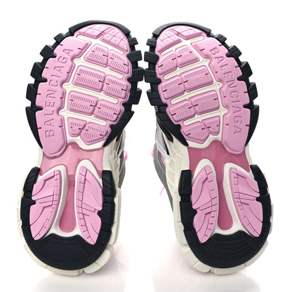 Balenciaga Rubber Mesh Tri-Color Womens Track.2 Open Sneakers 39 Pink Grey White 6 of 8