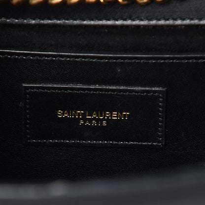Saint Laurent Smooth Calfskin Medium Classic Monogram Kate Tassel Satchel Black 6 of 15