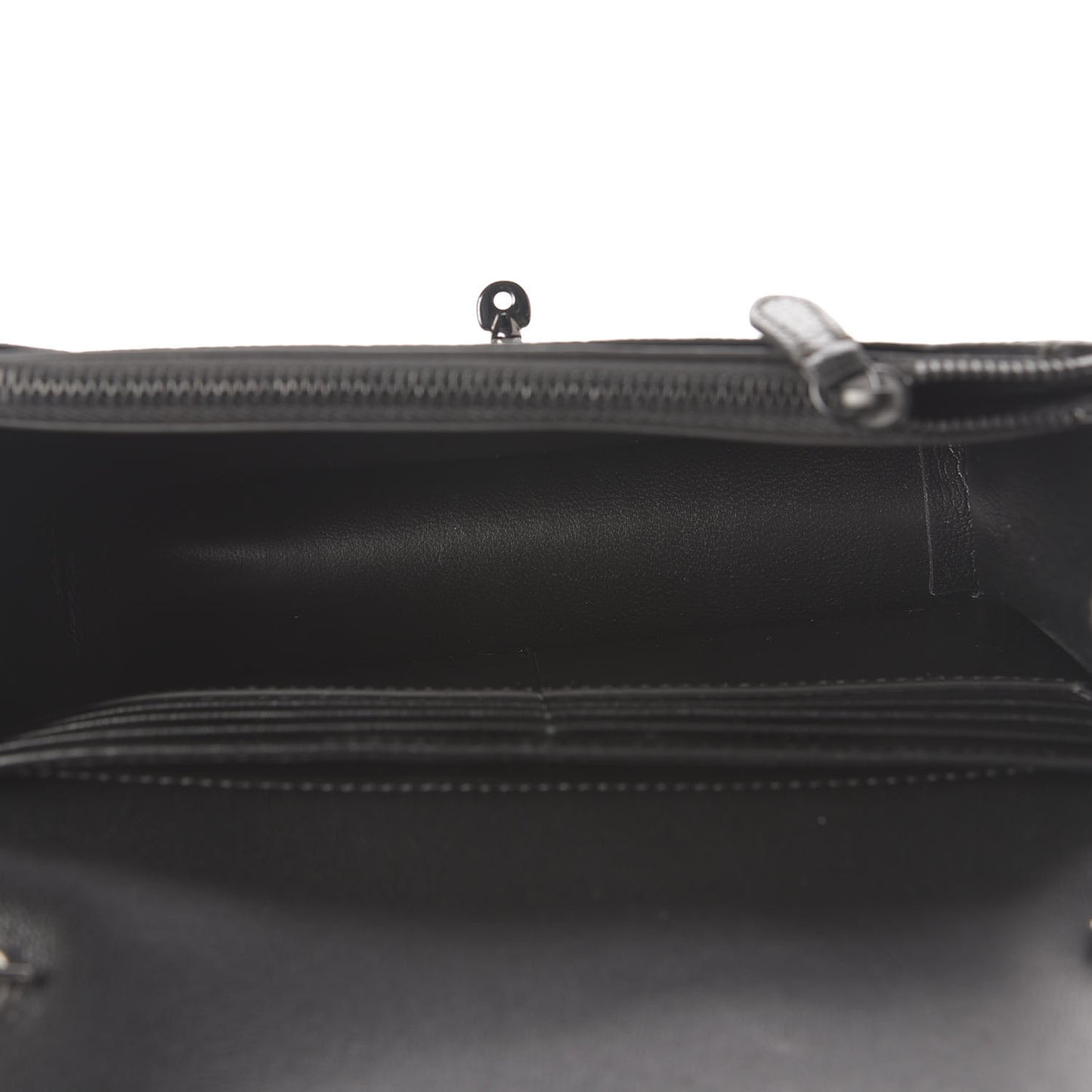 Metallic Grain Calfskin Small Darley Gunmetal