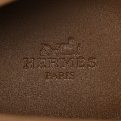 Hermes Goatskin Womens Royal Loafers 39 Beige Argile 7 of 11