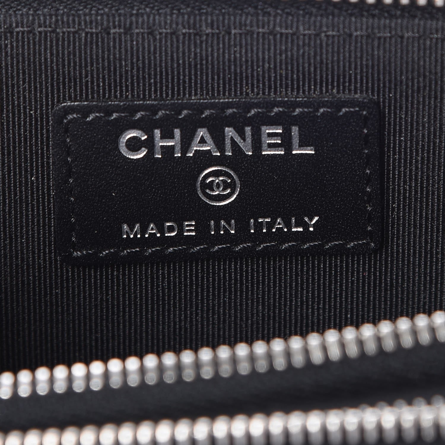 Chanel Caviar Quilted Large Zip Around Phone Holder Black 8 of 15