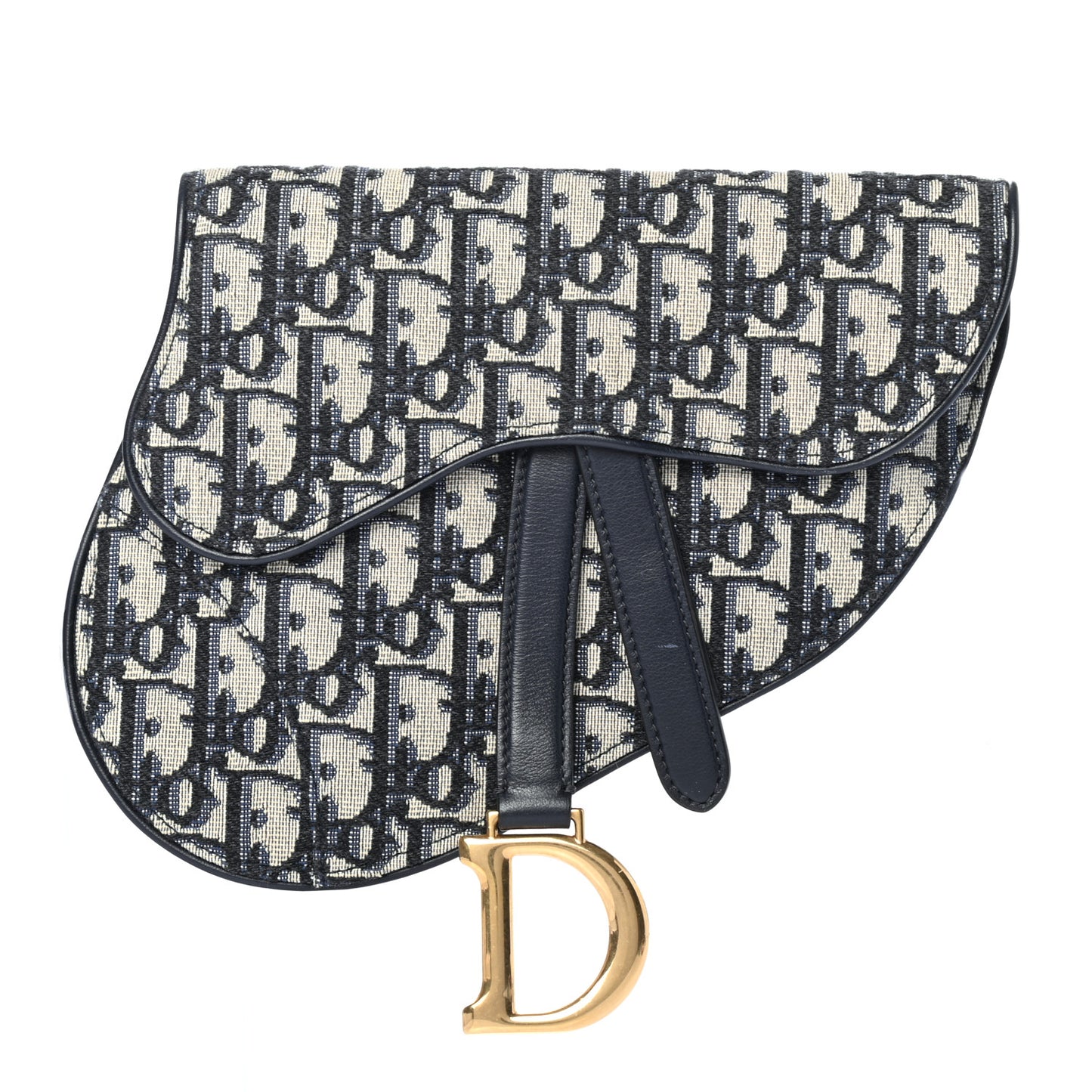 Oblique Saddle Belt Bag Blue