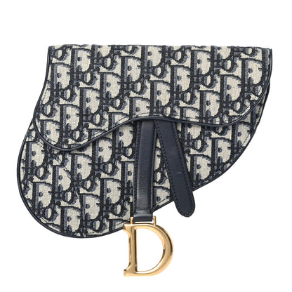 Christian Dior Oblique Saddle Belt Bag Blue 1 of 8