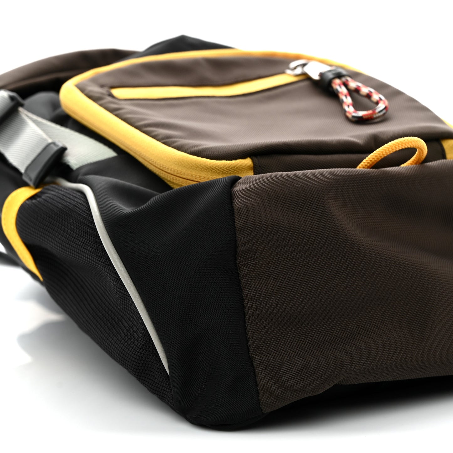 Nylon Leo Sling Bag Black Yellow Grey