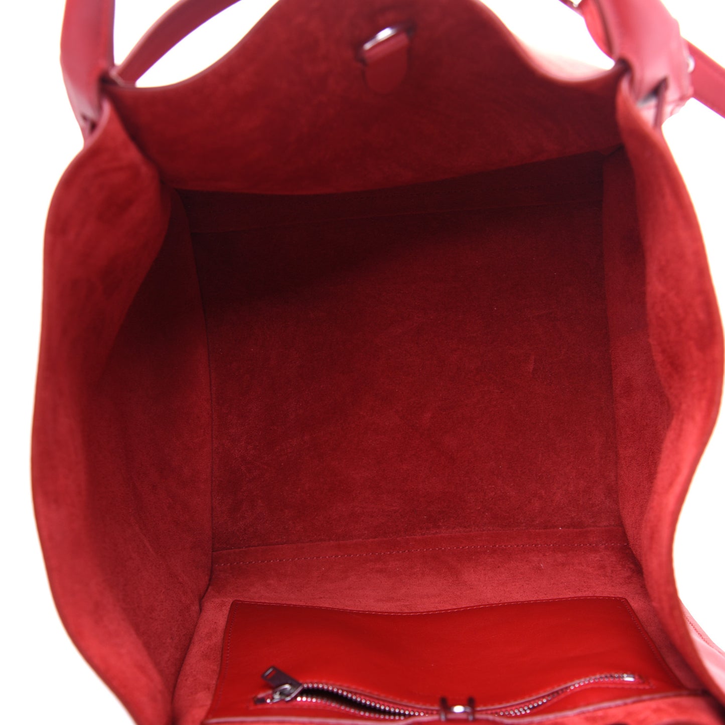 Smooth Calfskin Small Big Bag Red