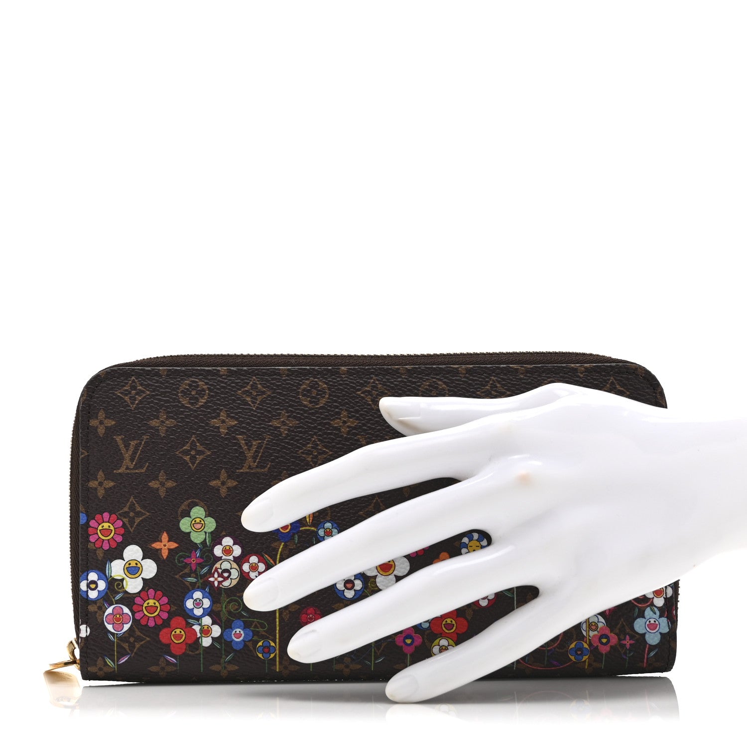 Louis Vuitton LV X TM Monogram Flowers Zippy Wallet 2 of 9