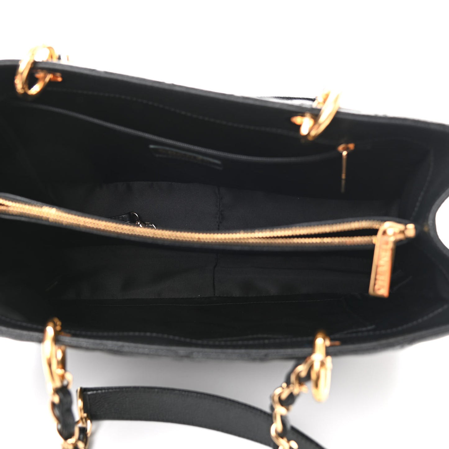 Caviar Quilted Grand Shopping Tote GST Black