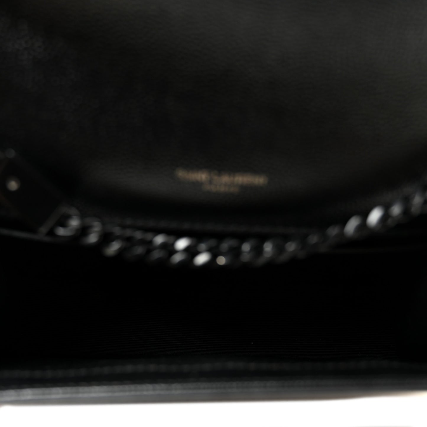 Grain De Poudre Small Monogram Monochrome Kate Satchel Black