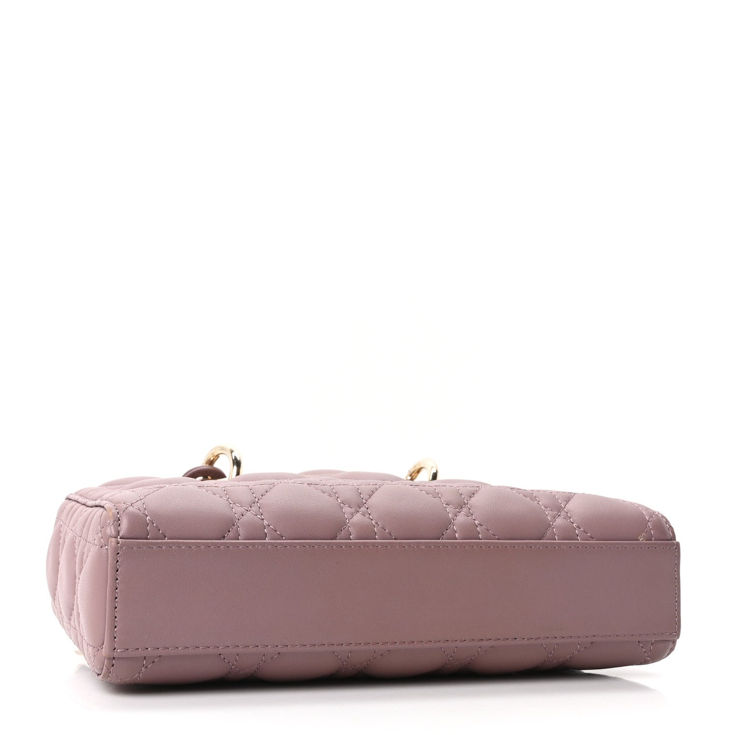 Lambskin Cannage Small Lady D-Joy Peony Pink