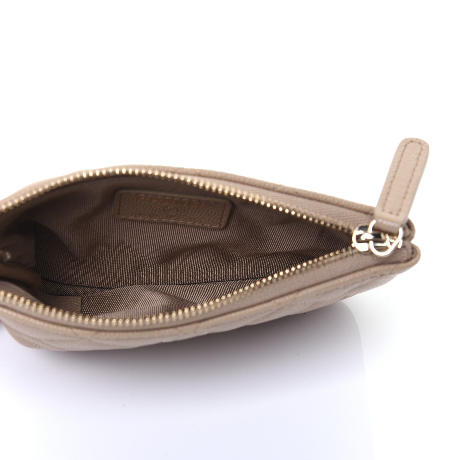 Chanel Caviar Quilted Small Cosmetic Case Beige 5 of 8