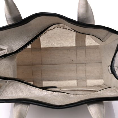 Marc Jacobs Cotton Canvas Medium The Traveler Tote Bag Beige 5 of 17