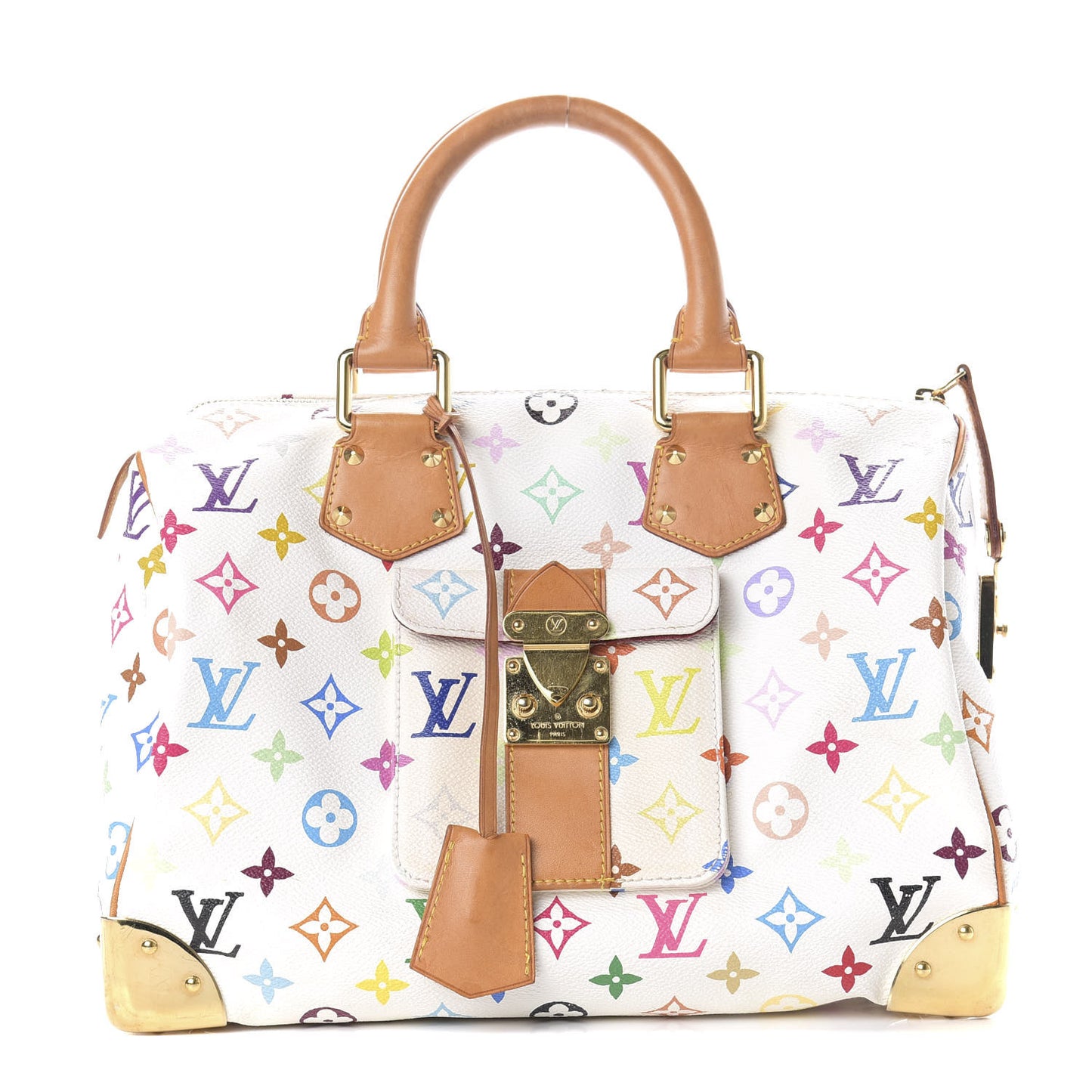 Monogram Multicolor Speedy 30 White