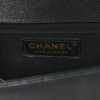 Chanel Caviar Quilted Medium Boy Flap Black 5 of 11
