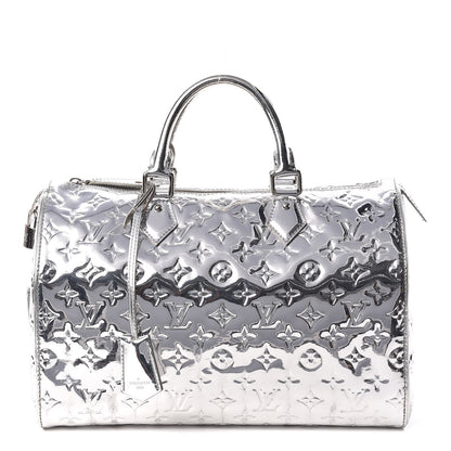Louis Vuitton Monogram Miroir Speedy 35 Silver 1 of 20