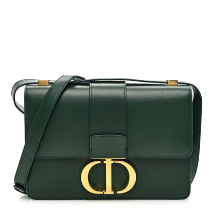 Christian Dior Smooth Calfskin 30 Montaigne Flap Bag Green 1 of 12