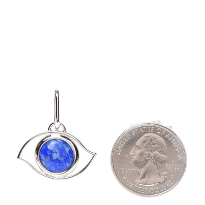 Hermes Palladium Lapis Lazuli Eye Curiosite Charm 2 of 7