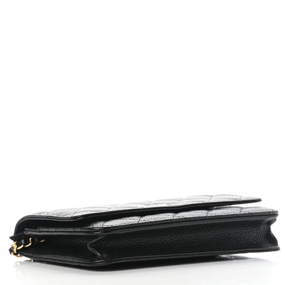 Chanel Caviar Quilted Wallet On Chain WOC Black 3 of 7