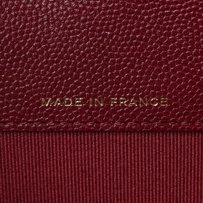 Chanel Caviar Quilted Flap Card Holder Wallet Burgundy 7 of 11