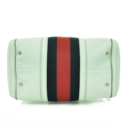 Gucci Leather Vintage Web Boston White 7 of 12