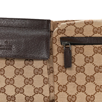 Gucci GG Monogram Double Pocket Belt Bag Dark Brown 8 of 10