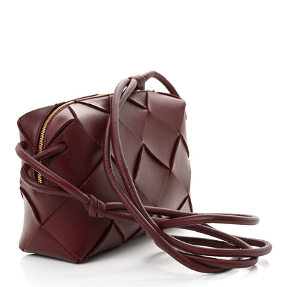 Bottega Veneta Lambskin Maxi Intrecciato Small Cassette Camera Bag Barolo 3 of 9