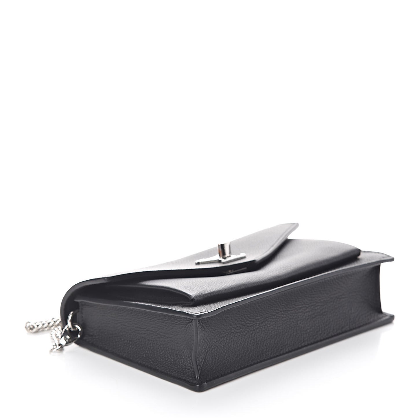 Soft Calfskin My Lockme Chain Pochette Black