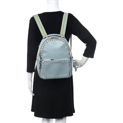 Valentino Garavani Vitello Medium Rockstud Backpack Sky Sorbet 2 of 10