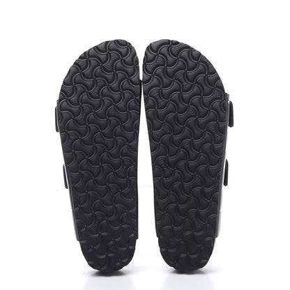 Valentino Garavani Calfskin VLTN Birkenstock Slide Sandals 41 Black 5 of 8