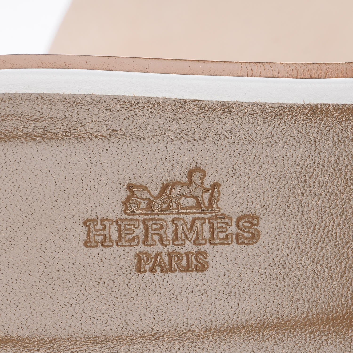 Hermes Box Calfskin Oran Sandals 38 White 7 of 8