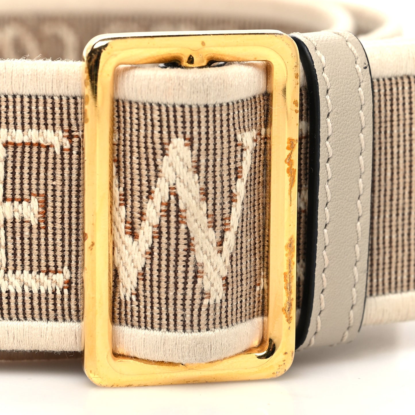 Calfskin Jacquard Anagram Strap Natural