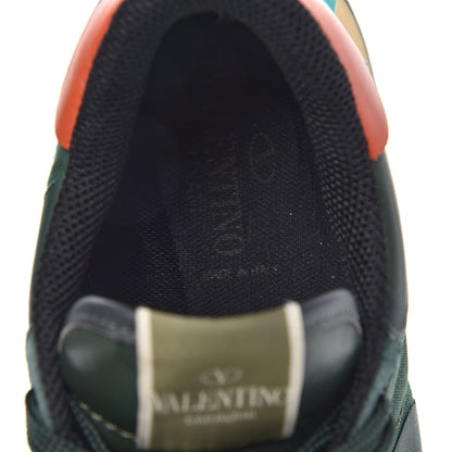 Valentino Garavani Nappa Suede Camouflage Mens Rockrunner Sneakers 42 Multicolor 6 of 11