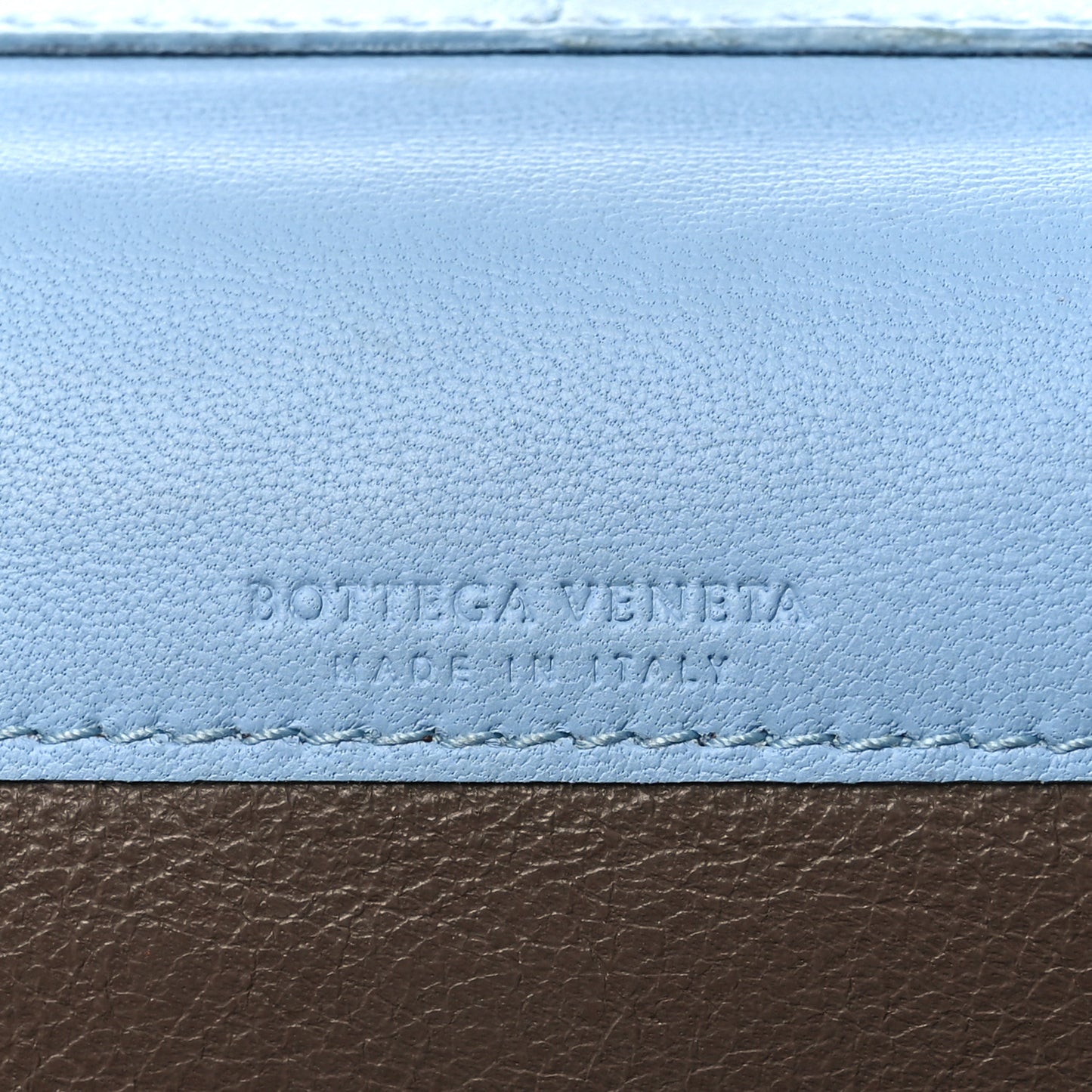 Nappa Intrecciato Continental Flap Wallet Light Blue