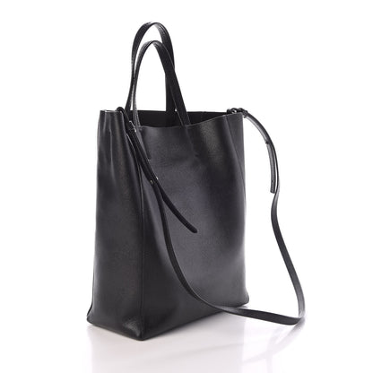 Celine Grained Calfskin Small Vertical Cabas Black 4 of 8