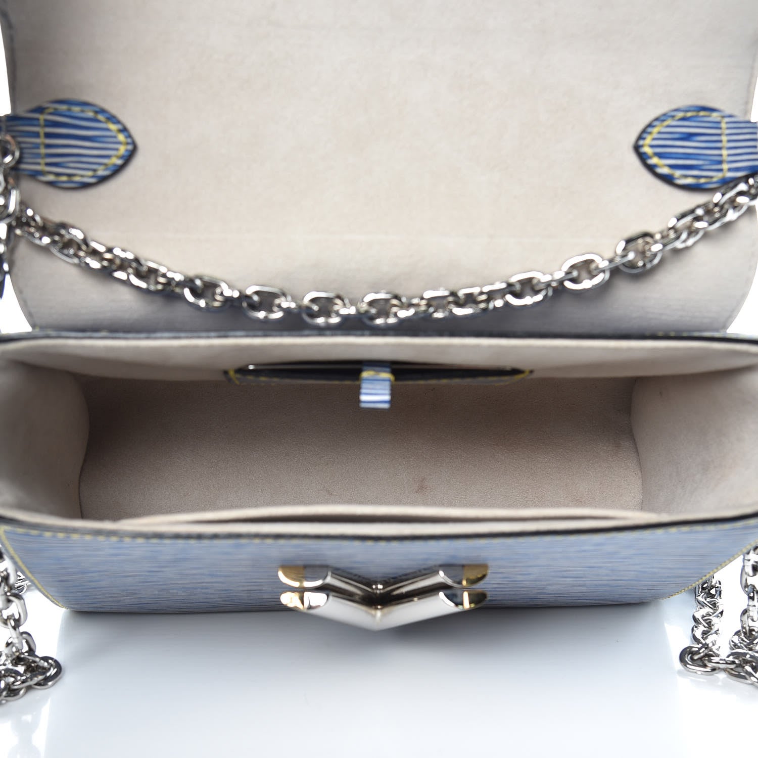 Louis Vuitton Epi Twist Shoulder Bag MM Denim Light 5 of 10