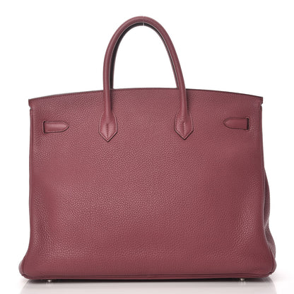 Hermes Taurillon Clemence Birkin 40 Bois de Rose 34 of 34