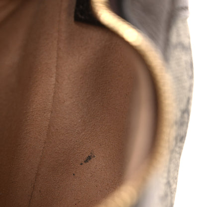Gucci GG Supreme Monogram Textured Calfskin Web Mini Ophidia Half Moon Hobo Beige Ebony New Acero 11 of 11