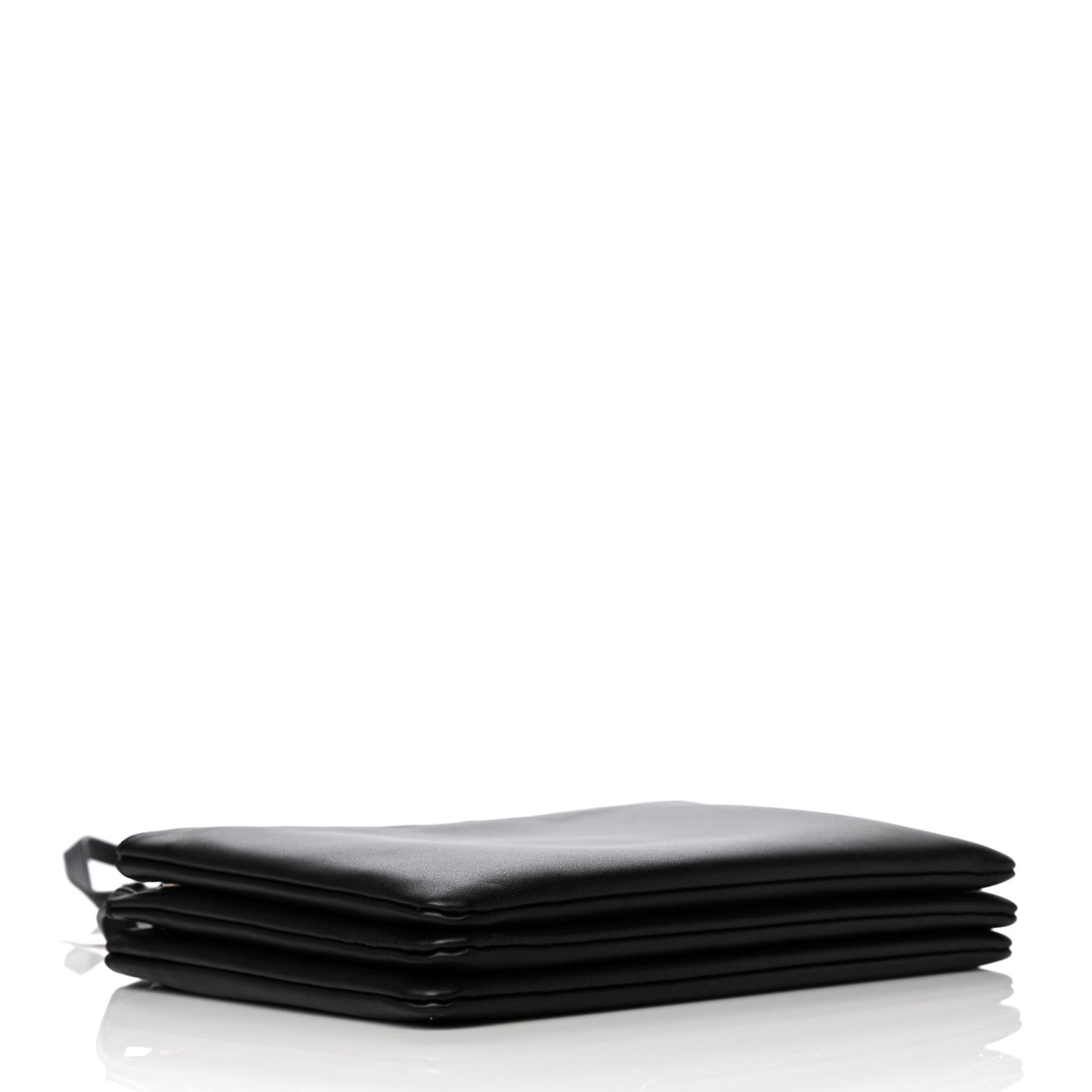 Lambskin Large Trio Crossbody Bag Black