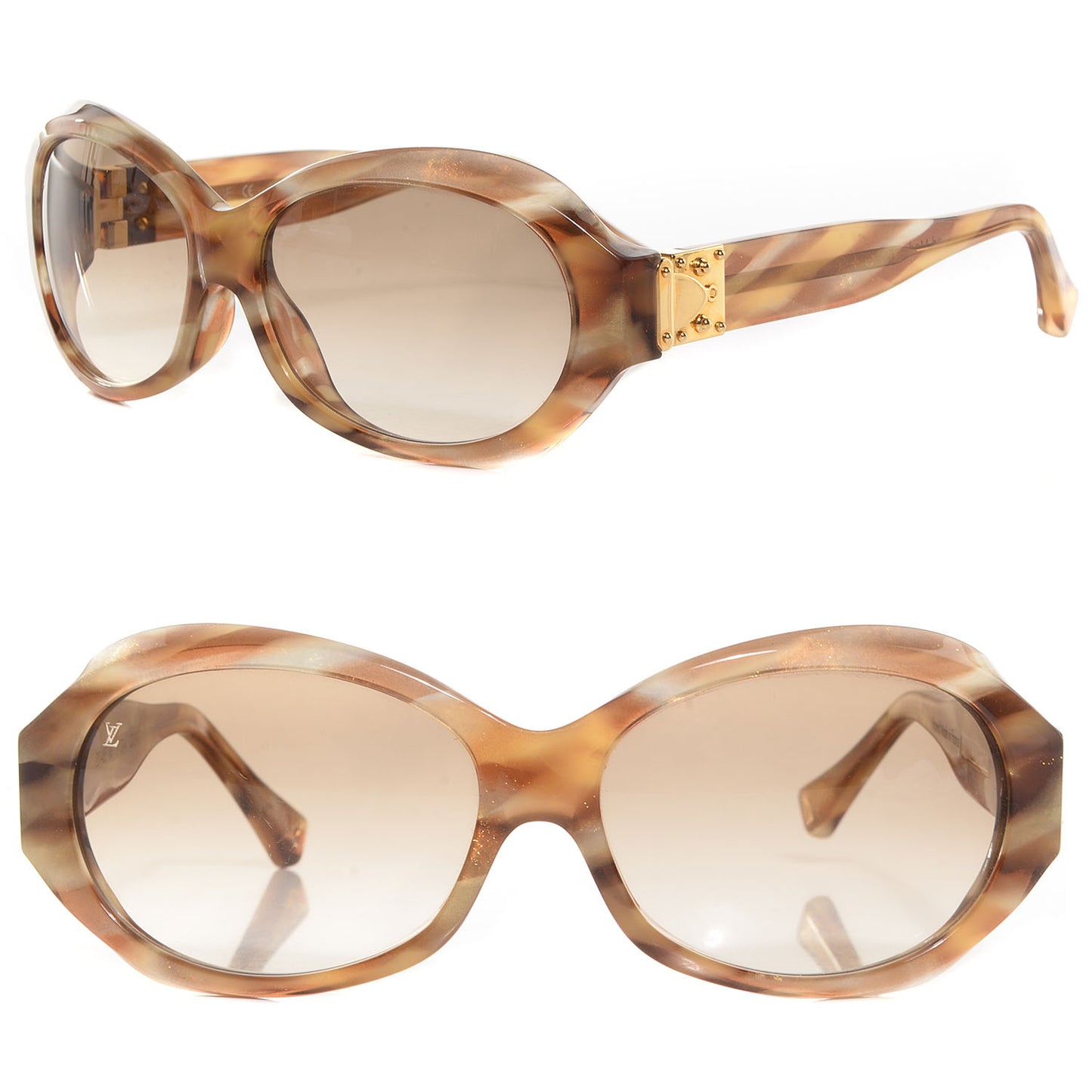 Soupcon Rond Sunglasses Z0148E Light Glitter Honey