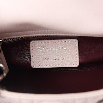 Christian Dior Grained Calfskin Cannage Mini Lady Dior Rose Poudre 6 of 10