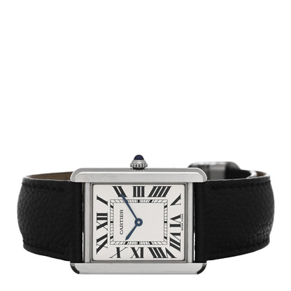 Cartier Stainless Steel Calfskin 27mm Tank Solo Quartz Watch 2 of 6