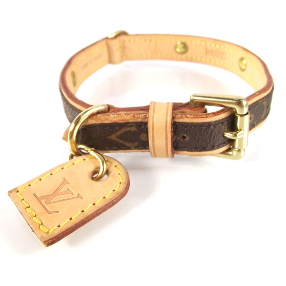 Monogram Baxter Dog Collar MM