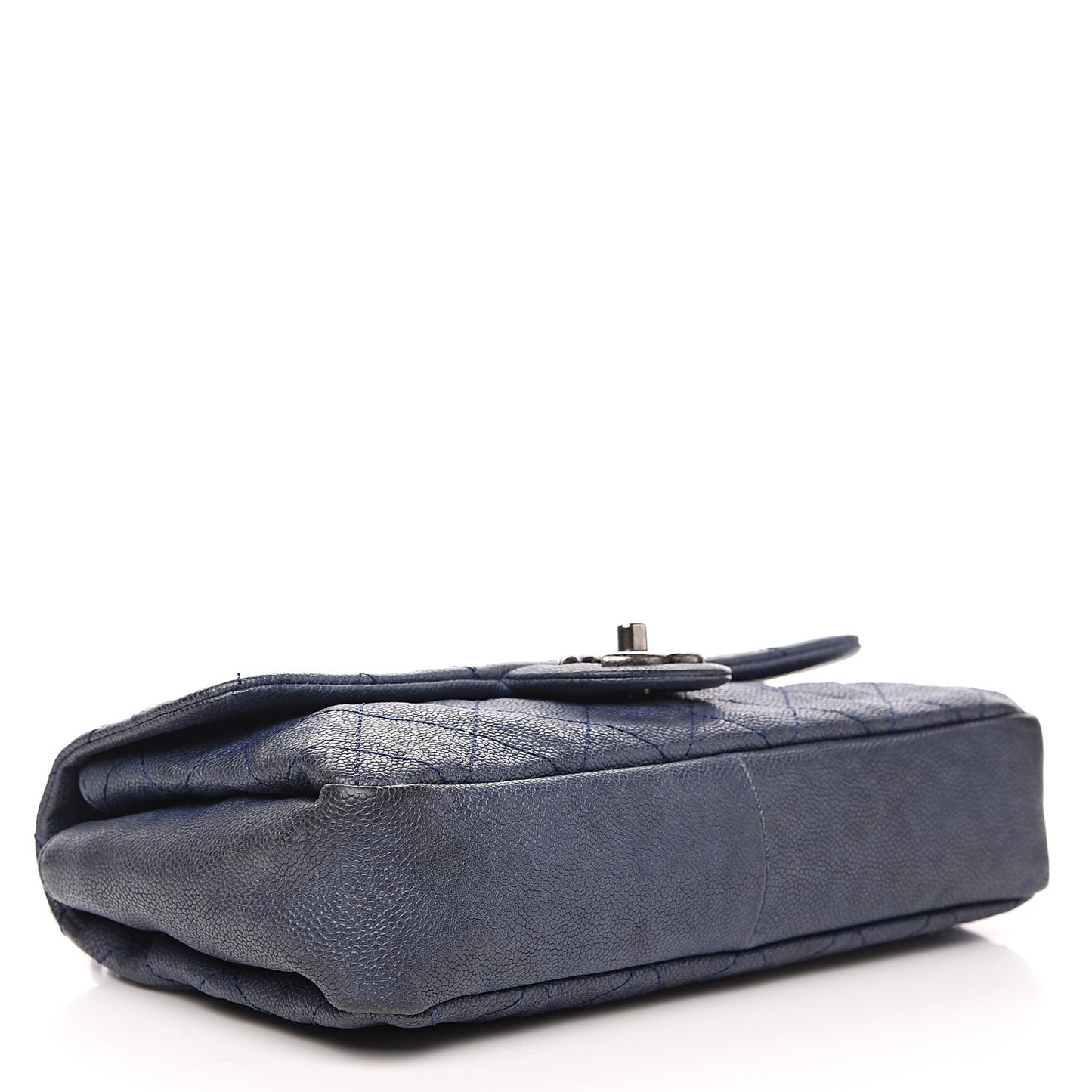 Caviar Quilted Medium Simply CC Flap Blue