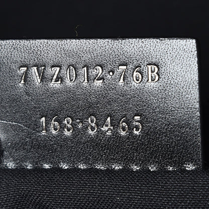 Fendi Calfskin Logo Embossed Backpack Night Blue 7 of 7
