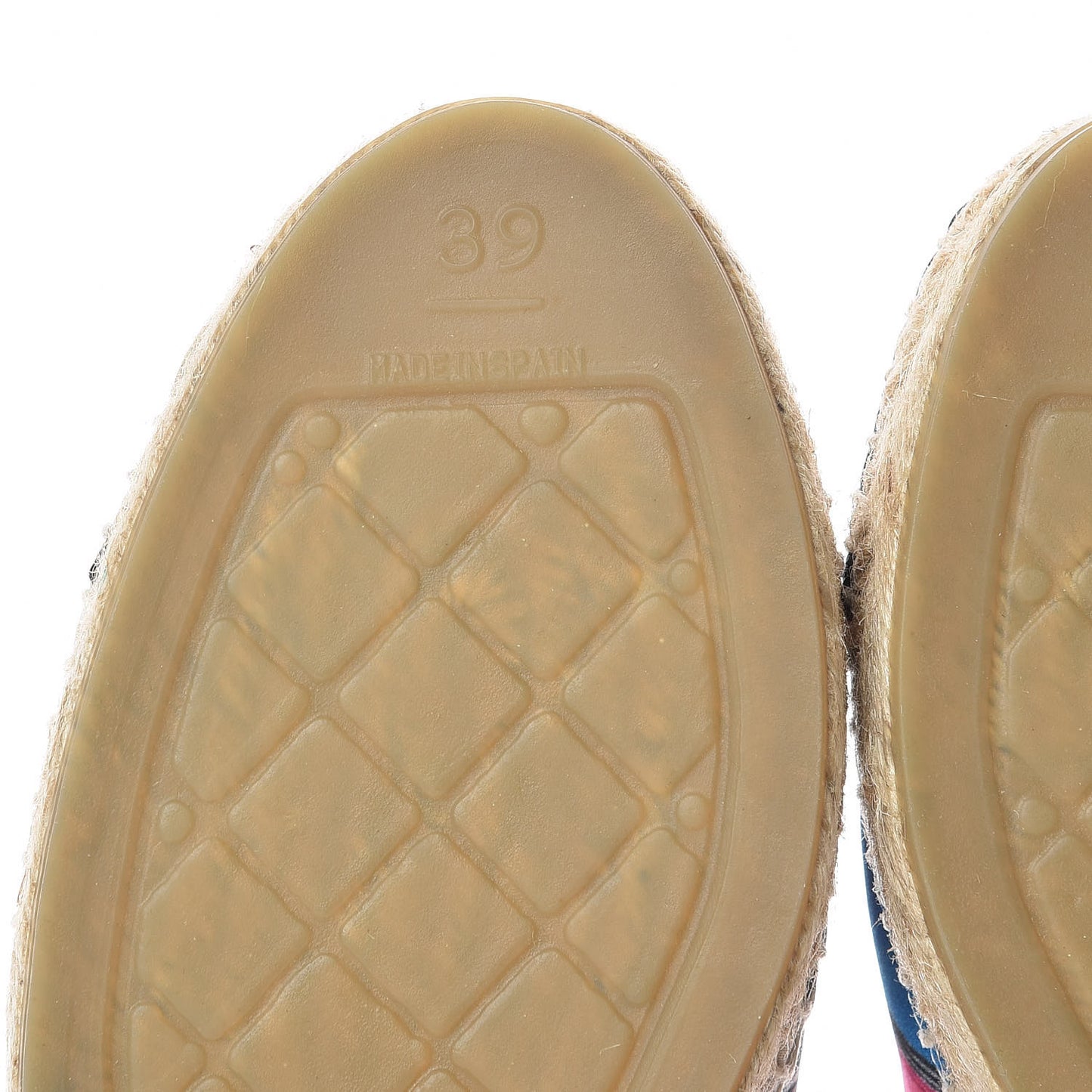 Patent Fabric CC Espadrilles 39 Multicolor Black