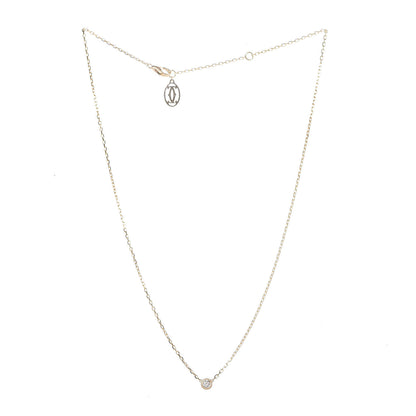 Cartier 18K Yellow Gold Diamond SM D'Amour Pendant Necklace 3 of 6