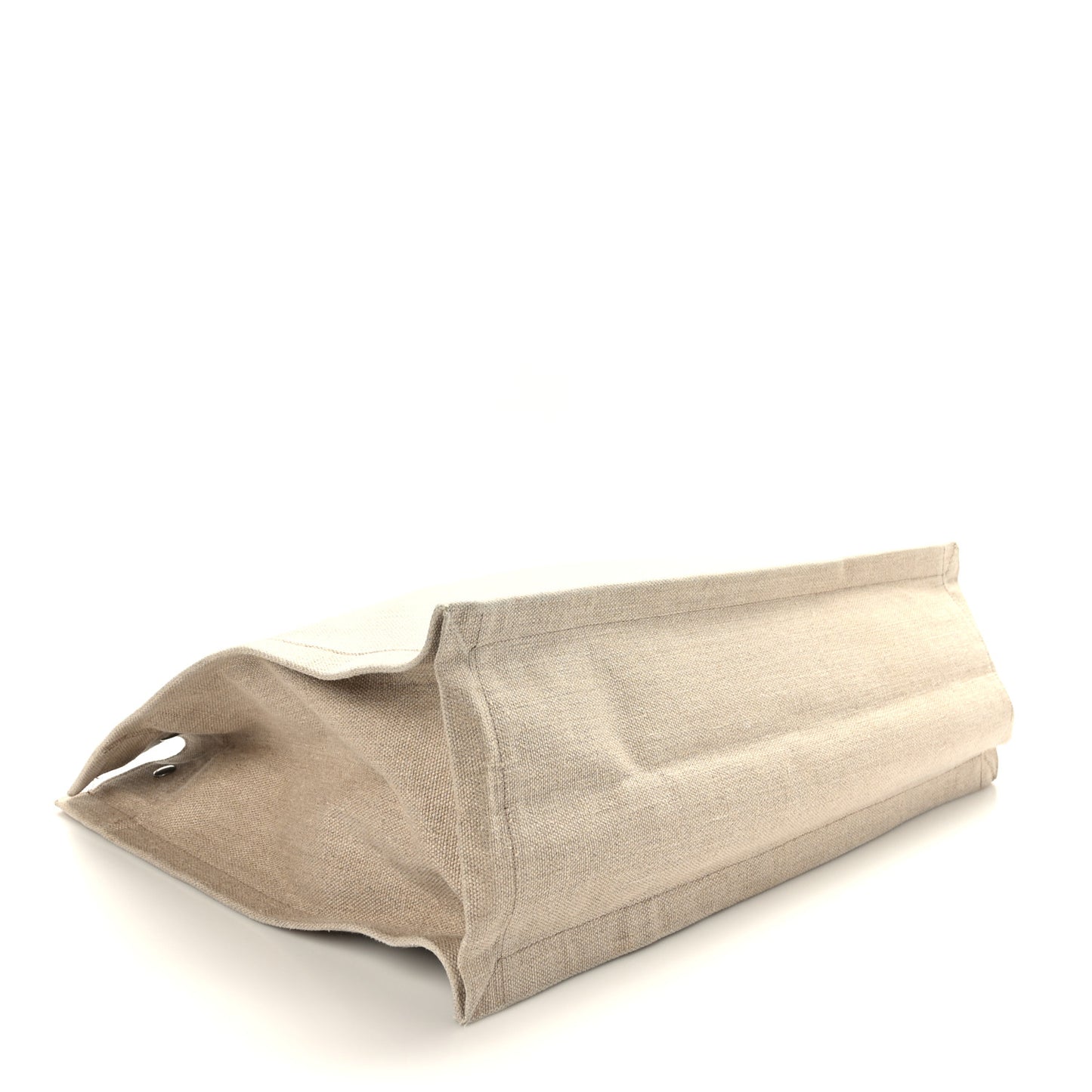 Linen Calfskin Rive Gauche Tote Optic White