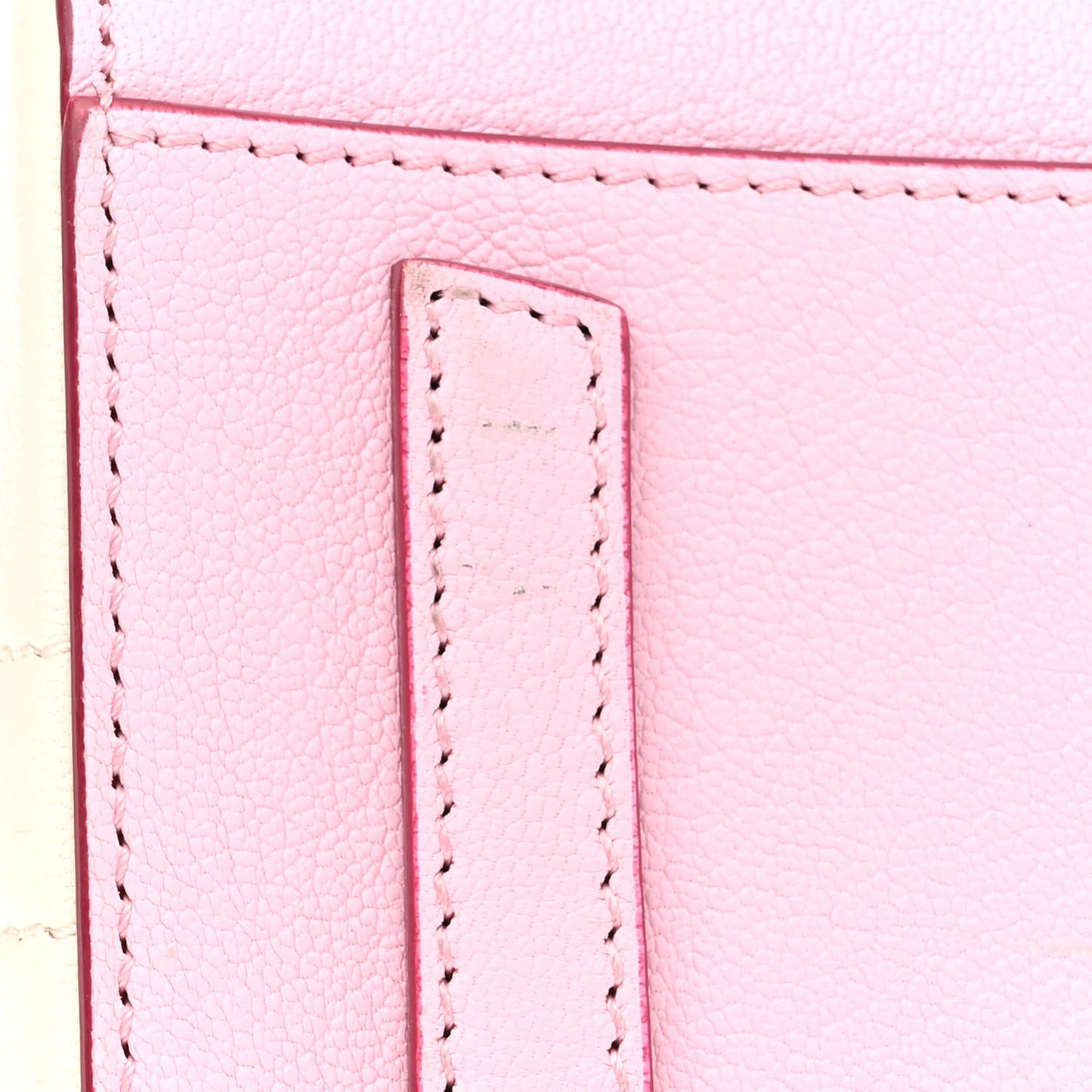 Sugar Goatskin Mini Tri-Color Antigona Bright Pink White Fuchsia
