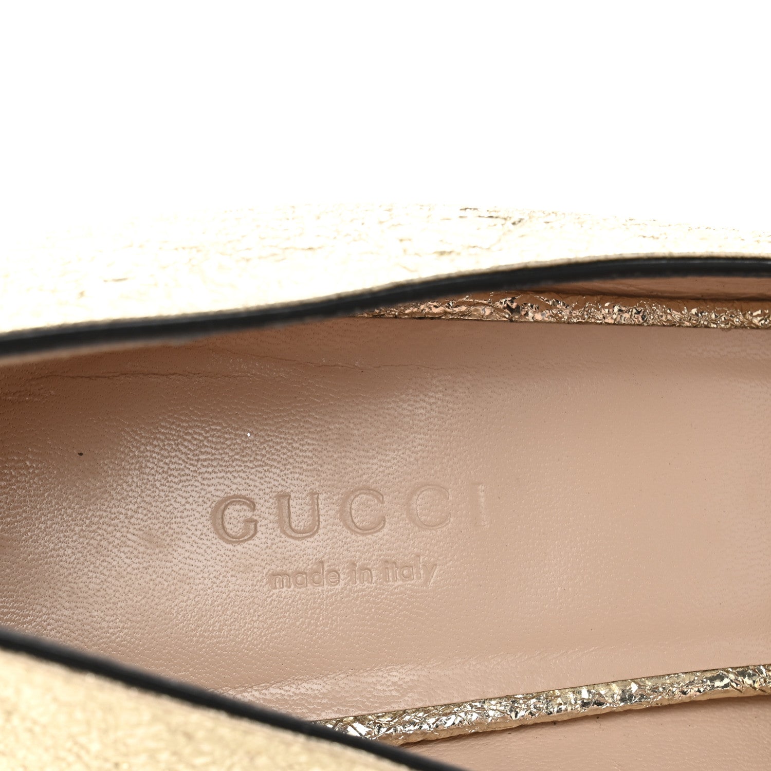 Gucci Galassia GG Marmont Fringe 50mm Loafer Pumps 39 Platino